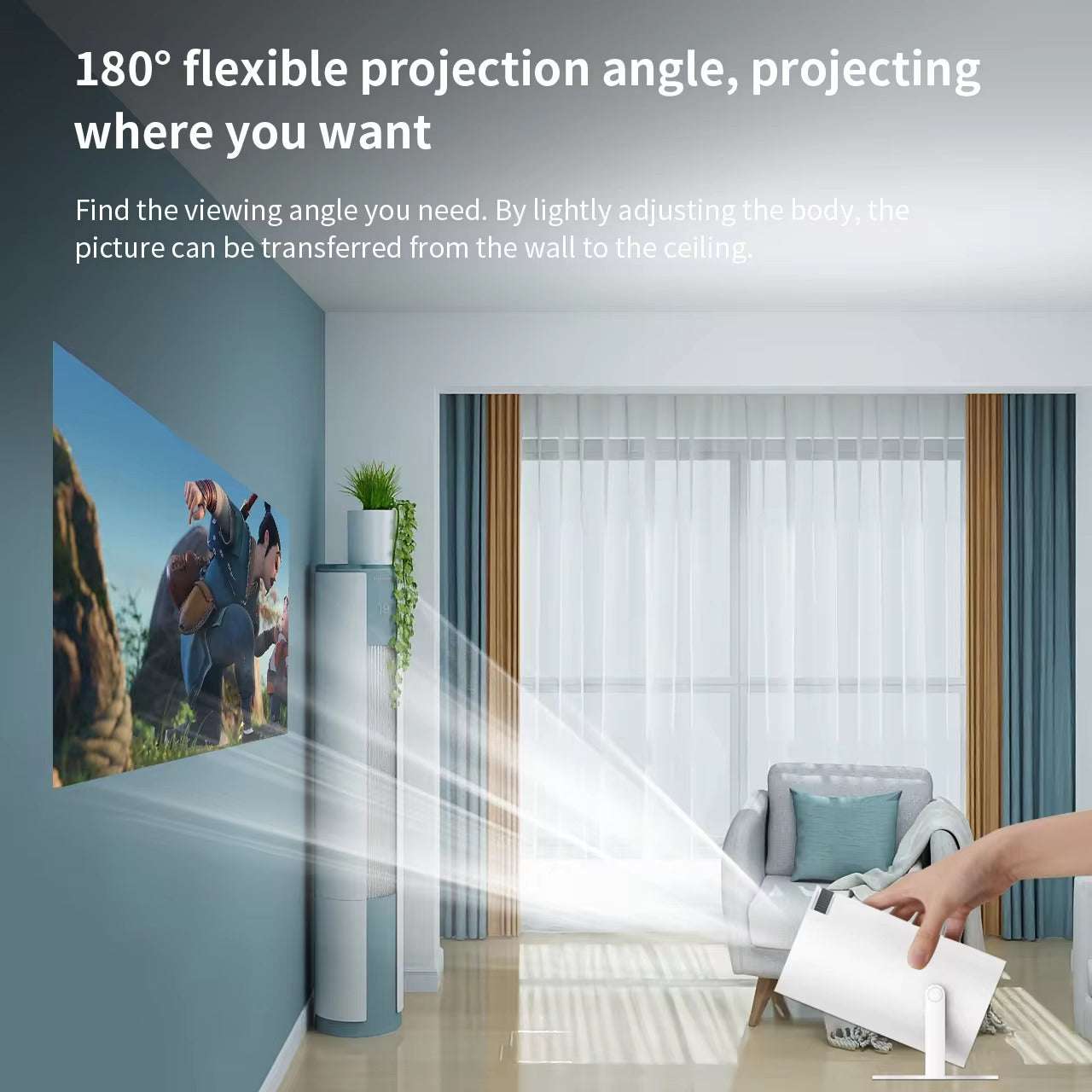130 Inch Plug-and-Play Projector