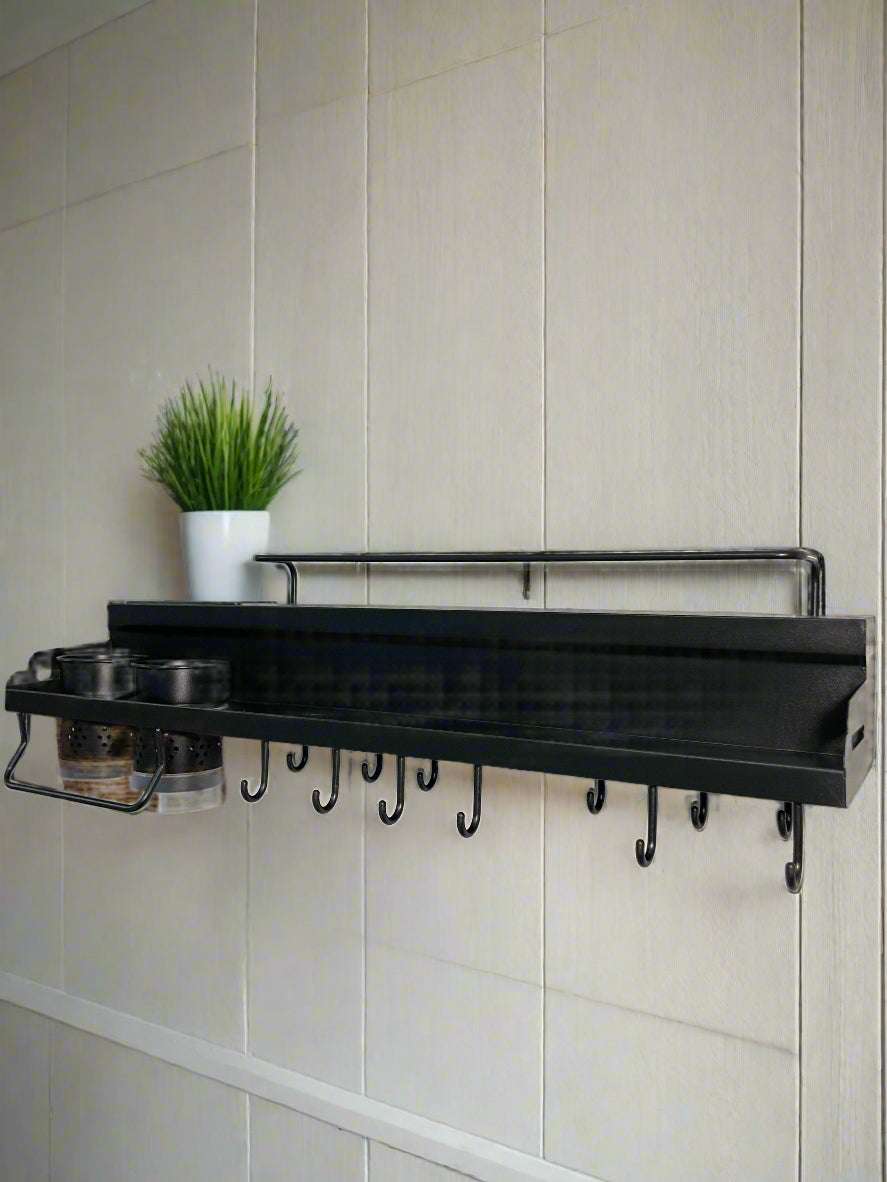 Floating Kitchen Shelf | Knife & Utensil Holder