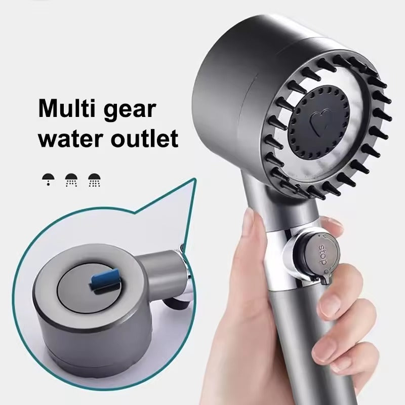 Scrubbing Shower Head | 4 Spray Modes and Filtration