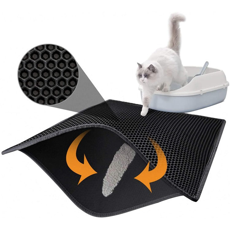 Cat Litter Mat Dual Layer | Litter Catcher – 90×60 cm