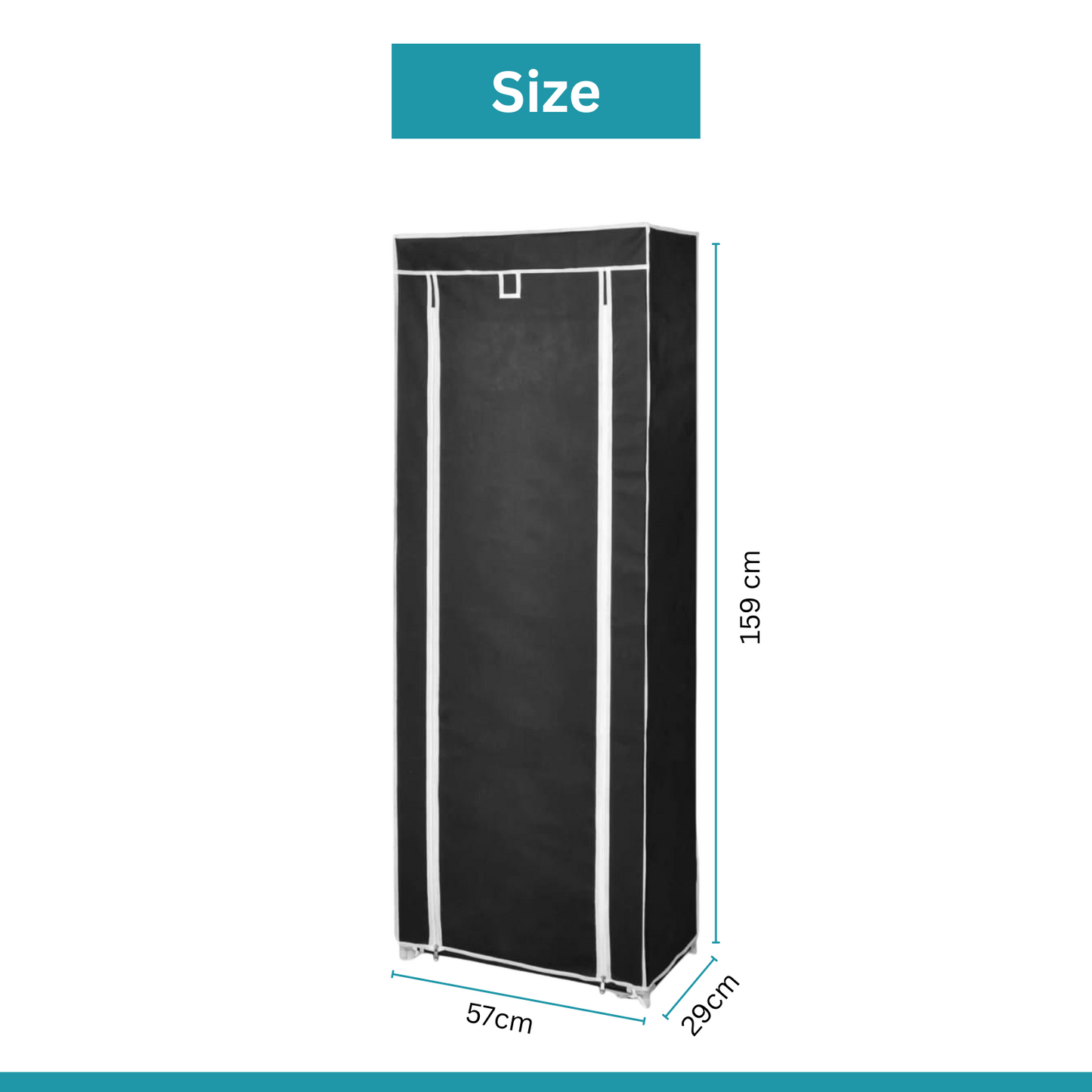 Shoe Rack with Cover | 9-Tier Shoe Rack with Dust Cover