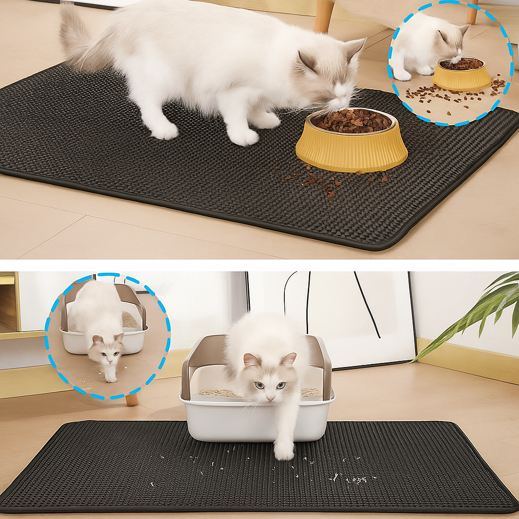 Cat Litter Mat Dual Layer | Litter Catcher – 90×60 cm