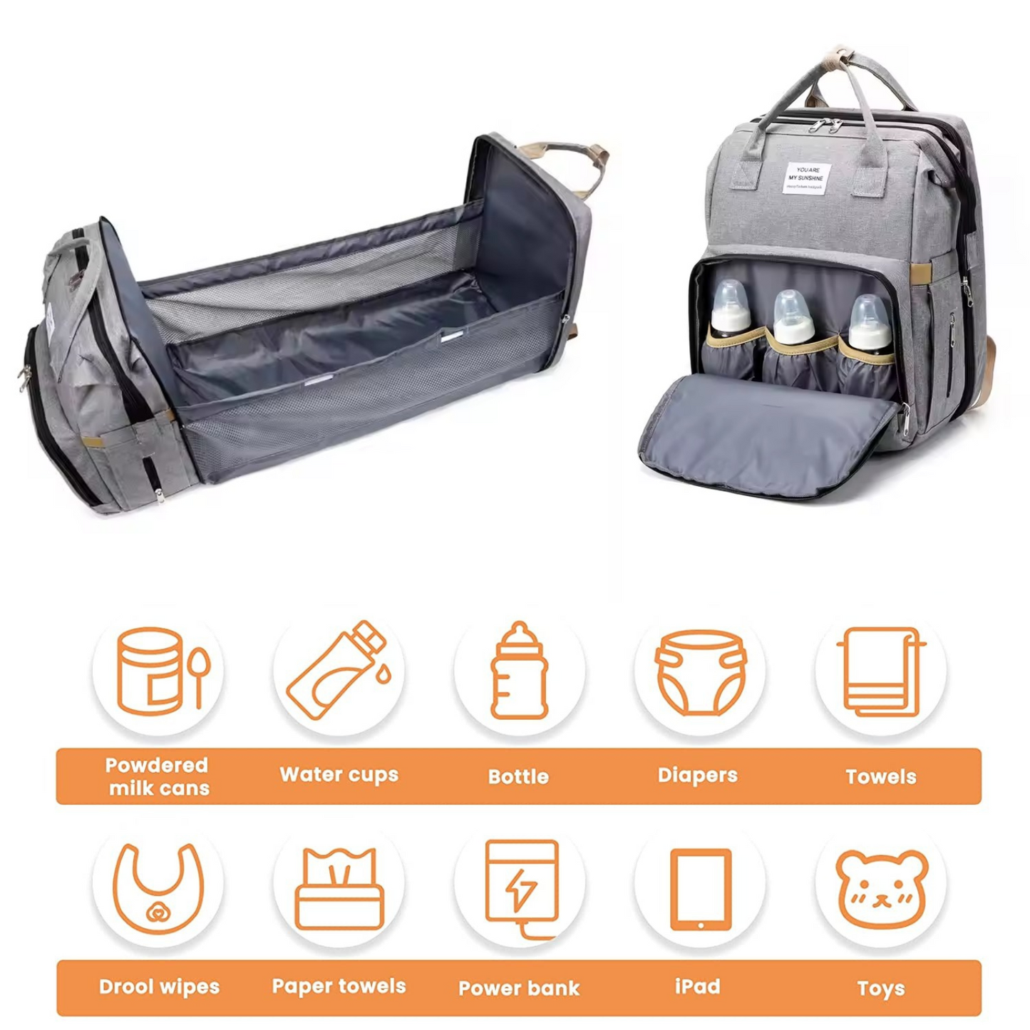 CrIb Bag | 3 in 1 Diaper Bag Crib and Changing Station
