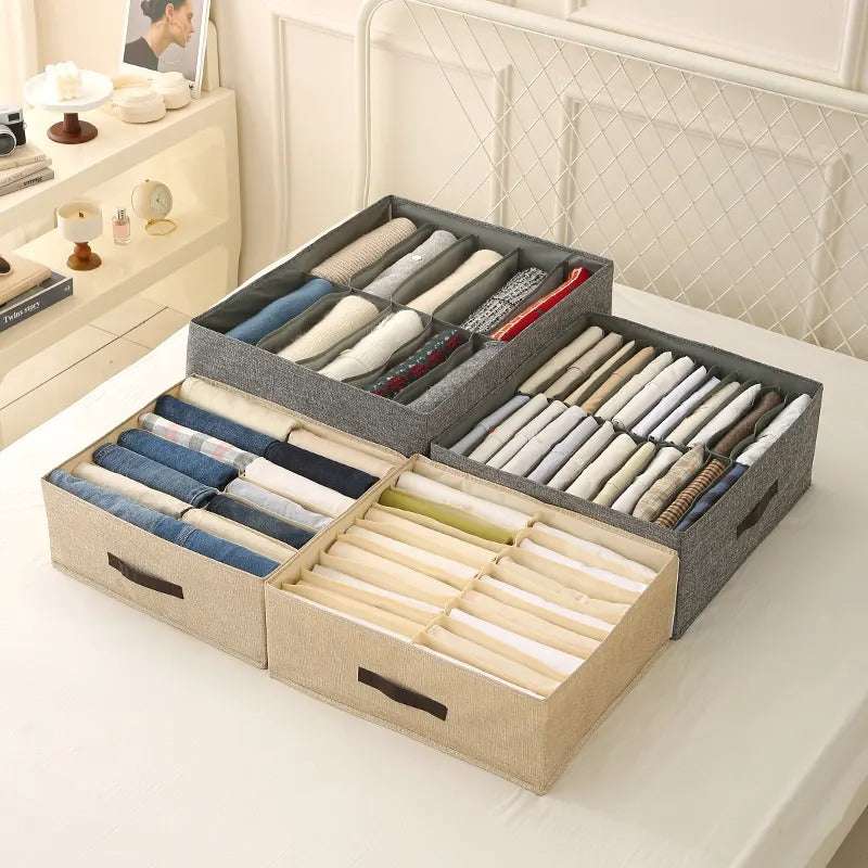 24-Grid Closet Organizer (Pack of 2) | Cloth Storage Box