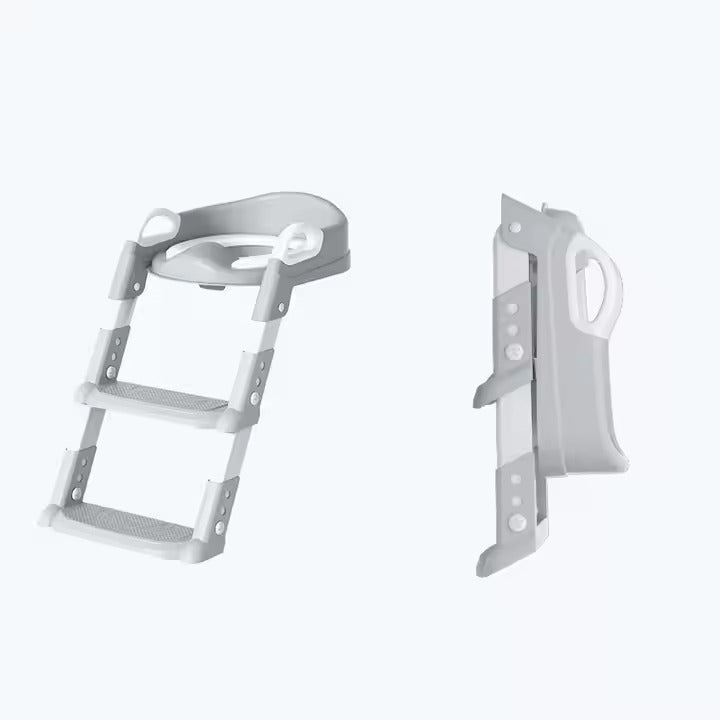 Kids Toilet Seat Ladder Grey