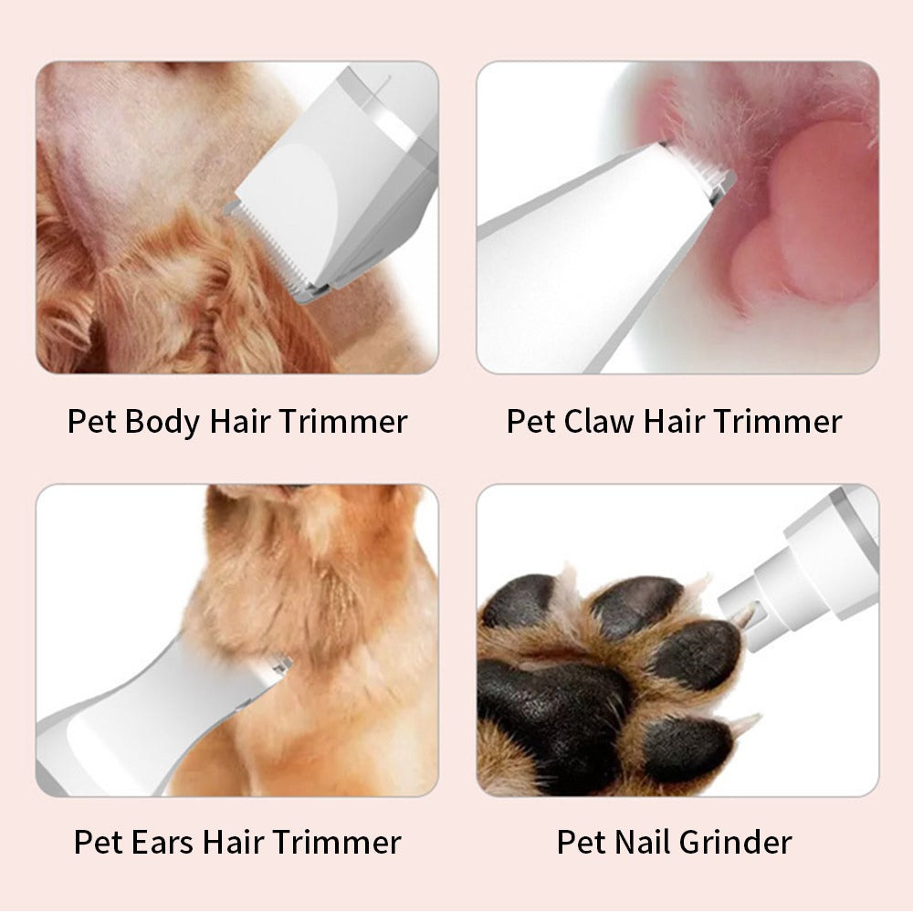Pet Hair and Nail Trimmer | 4-in-1 Pet Grooming Kit