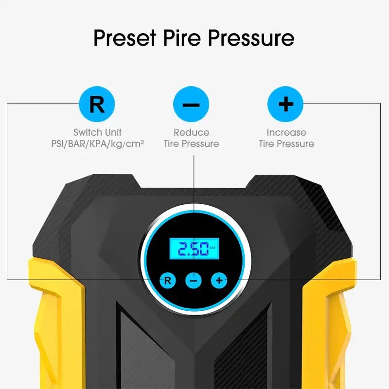 Portable Tire Inflator | Car Air Compressor