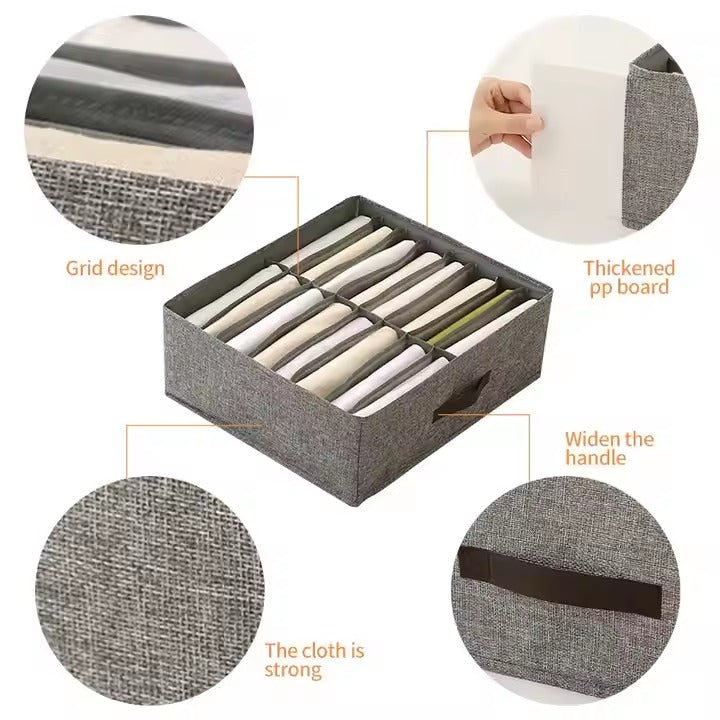 24-Grid Closet Organizer (Pack of 2) | Cloth Storage Box