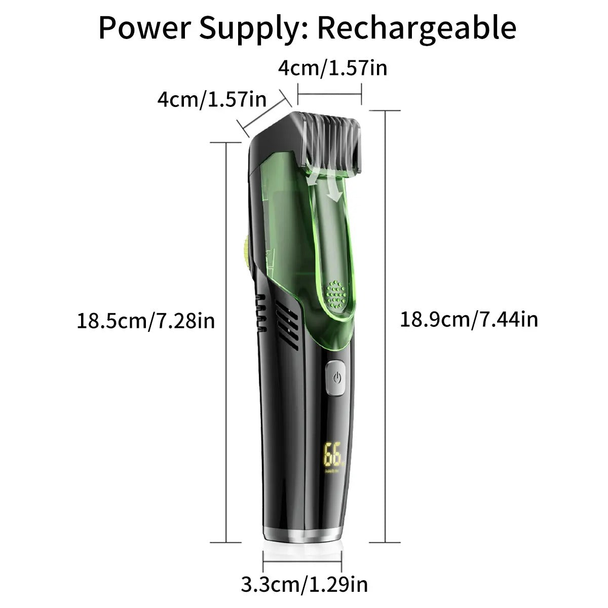 Vacuum Hair Trimmer | Adjustable length Hair Trimmer