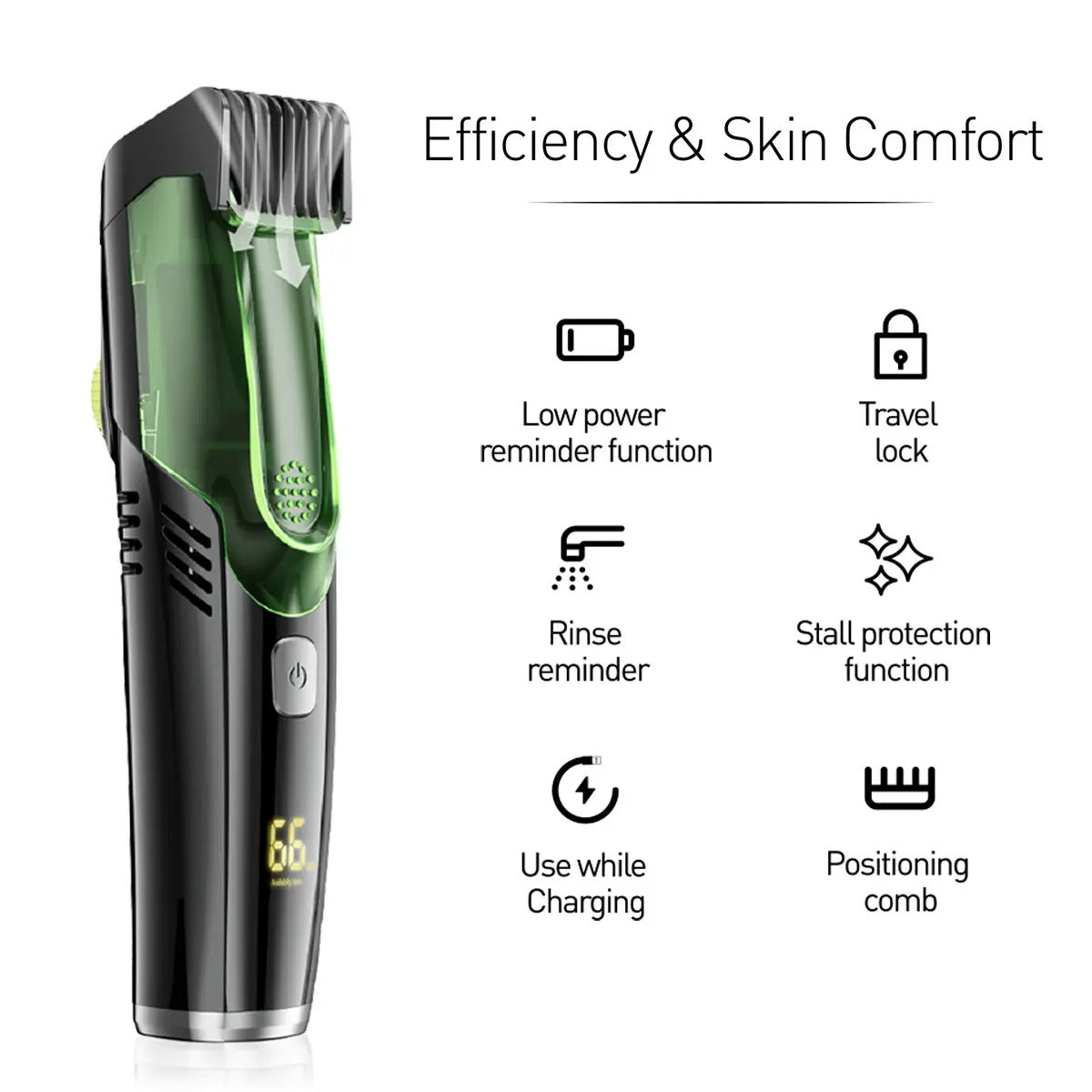 Vacuum Hair Trimmer | Adjustable length Hair Trimmer