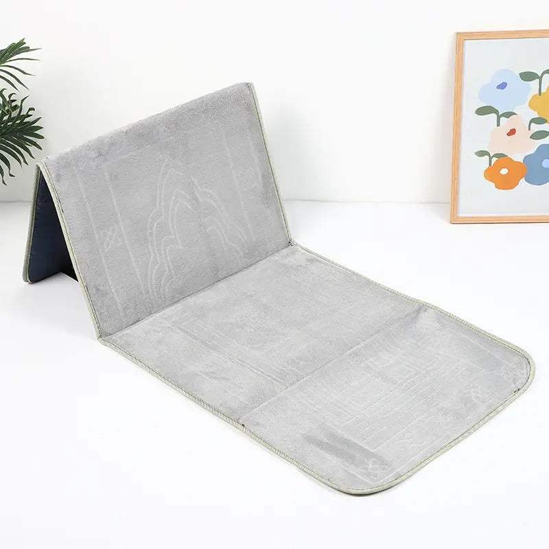 Prayer Mat with Backrest Light Grey