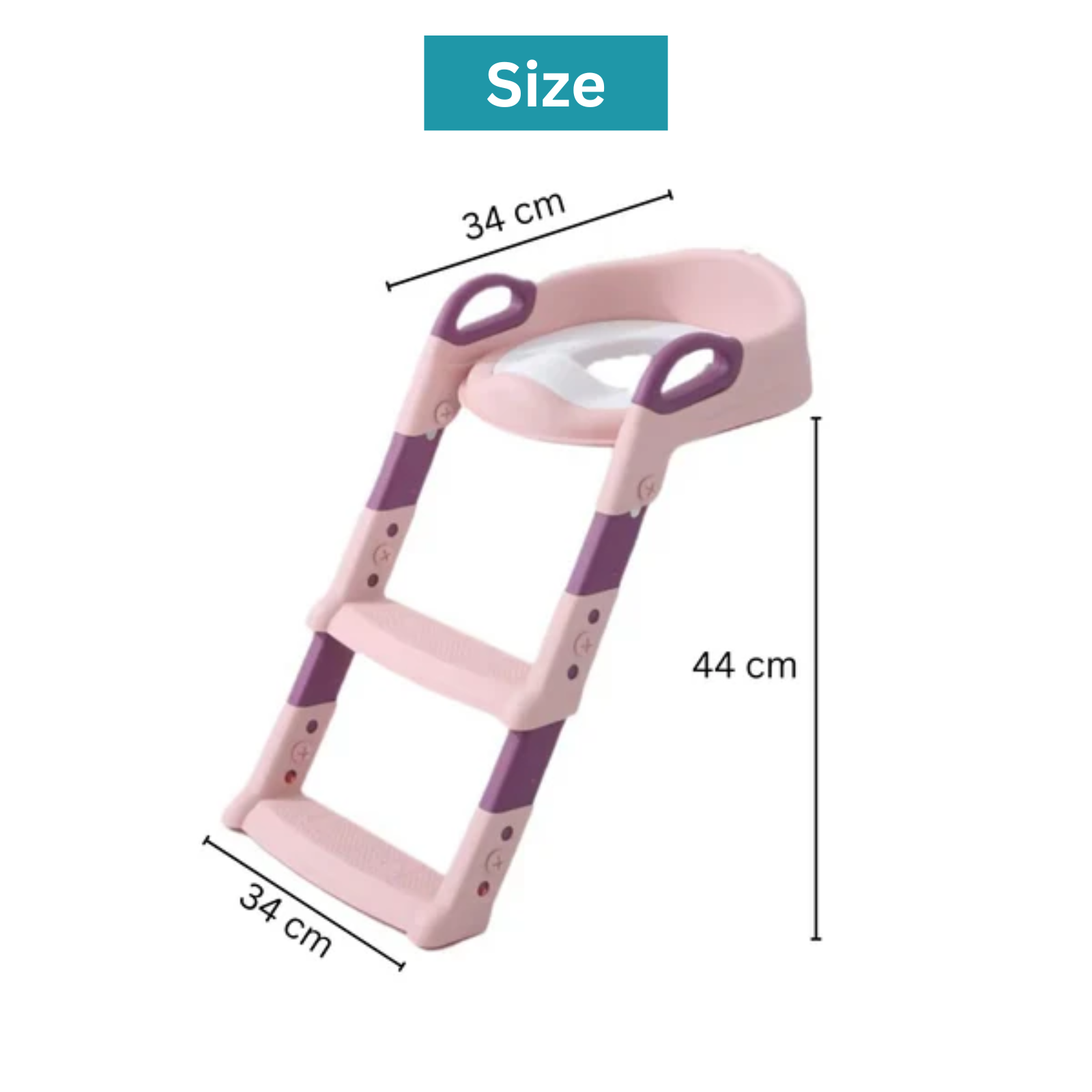 Kids Toilet Seat Ladder Pink