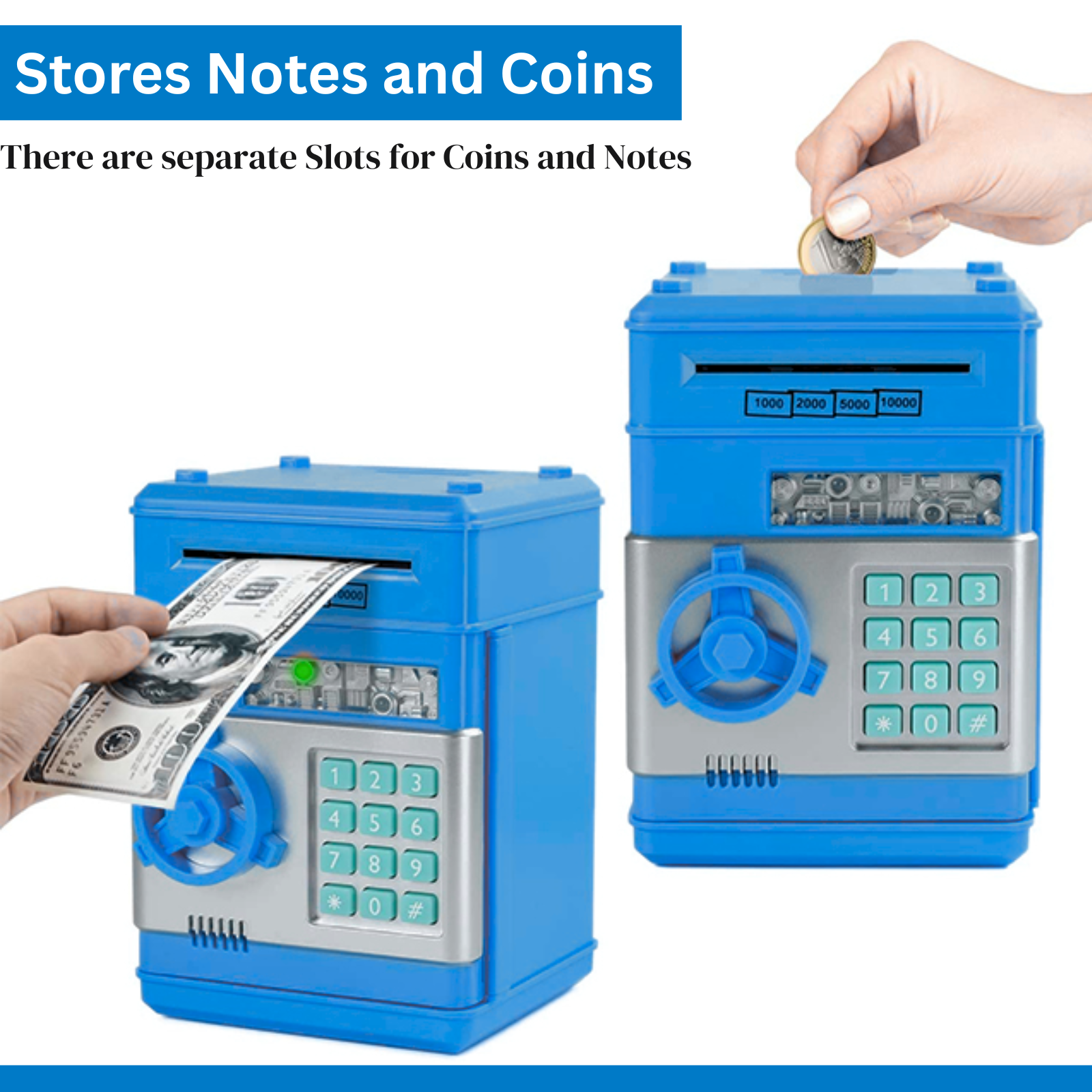 Blue Kids ATM Safe Bank