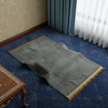 Gray Prayer Mat with Knee Support
