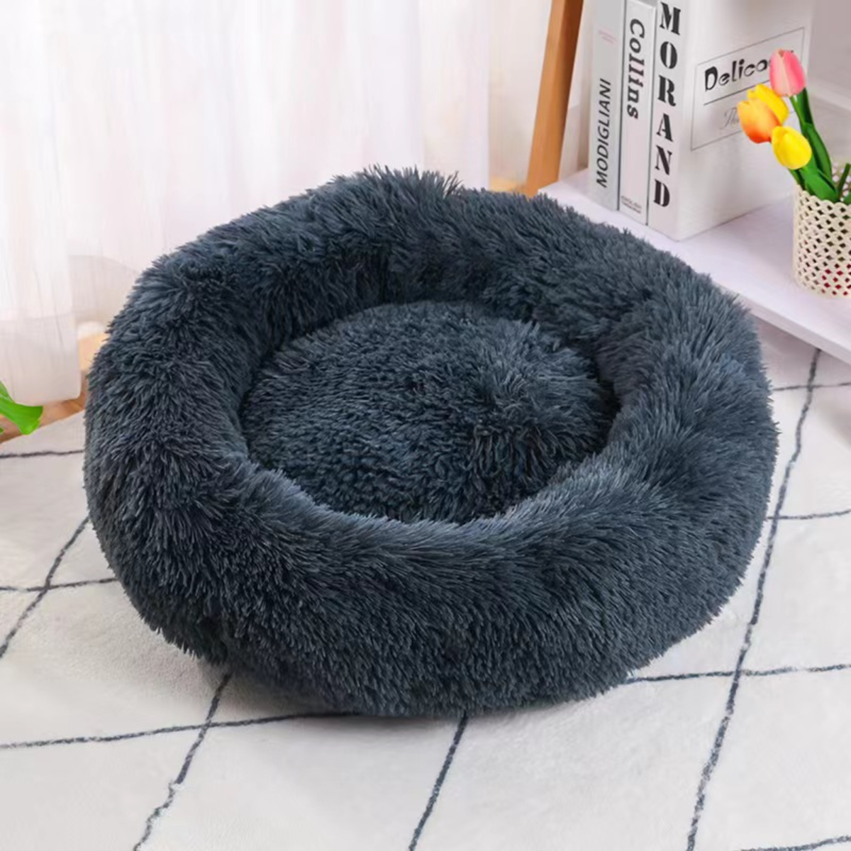 Dark-Grey Cat Bed
