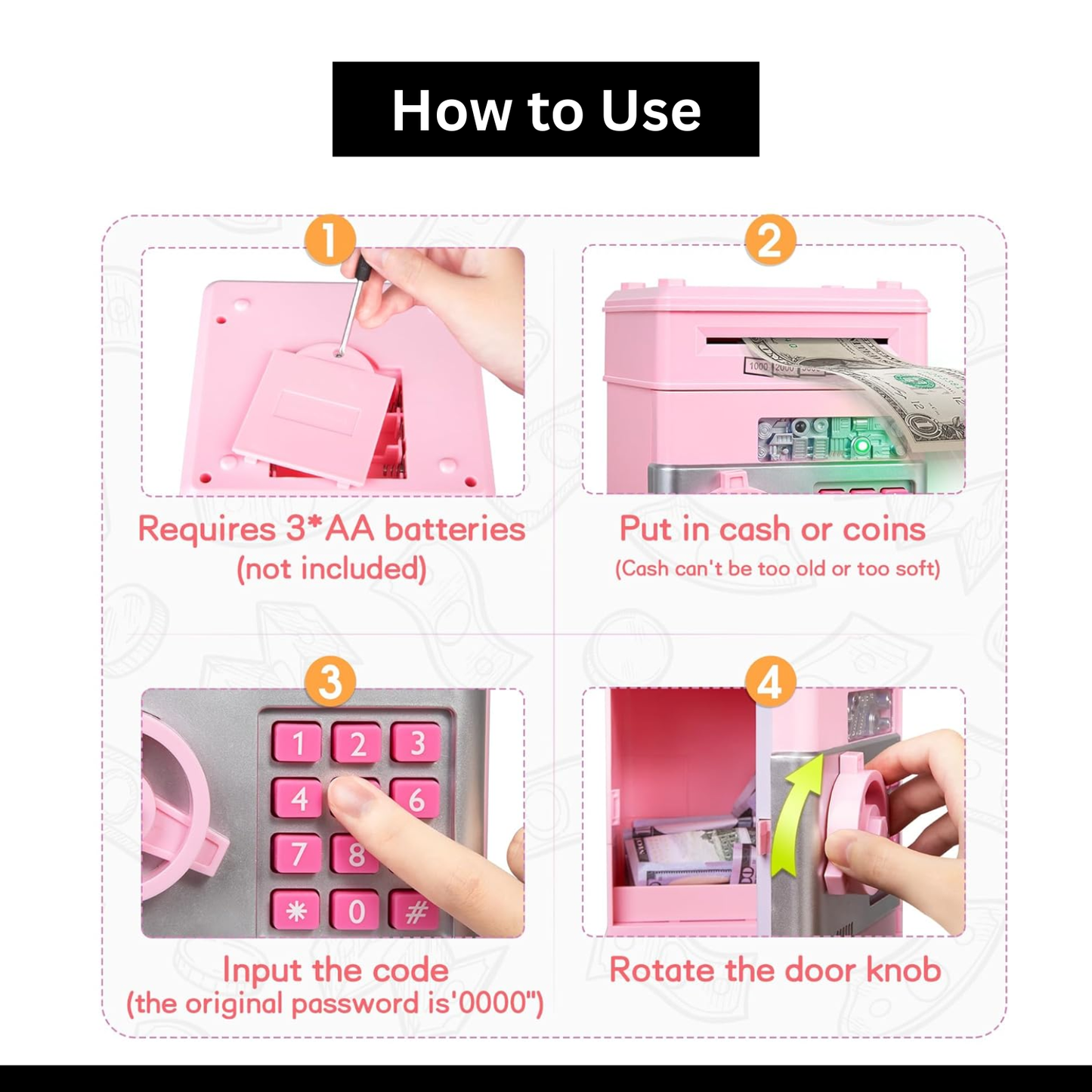 Black Kids ATM Safe Bank