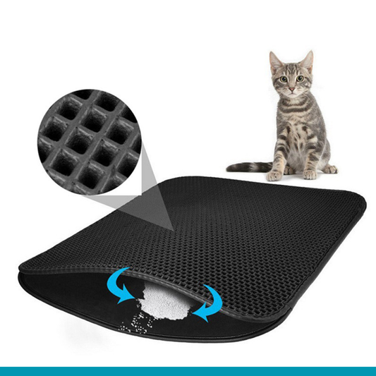 Cat Litter Box Mat | Dual Layer Litter Catcher Mat – 90×60 cm