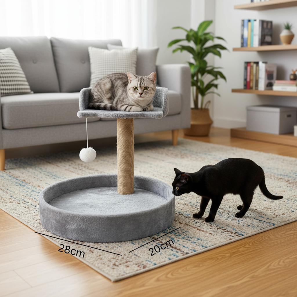 3 in 1 Cat Tree | Cat Bed and Scratching Post