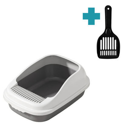 Semi-Enclosed Cat Litter Box | Open Top Cat Litter Box
