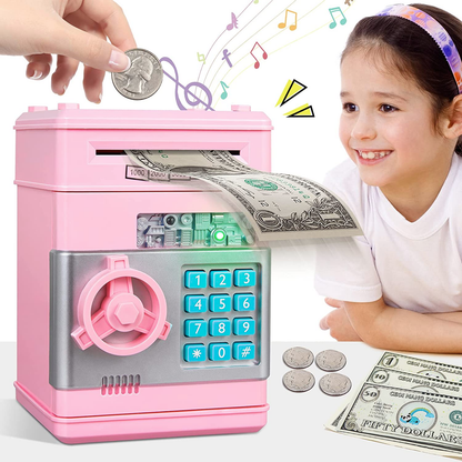 Pink Kids ATM Safe Bank