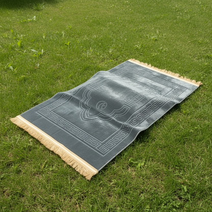 Gray Prayer Mat with Knee Support