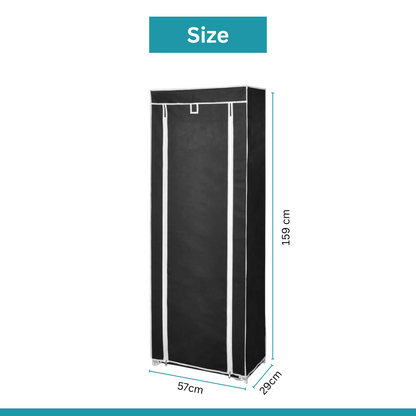 Shoe Rack with Cover | 9-Tier Shoe Rack with Dust Cover
