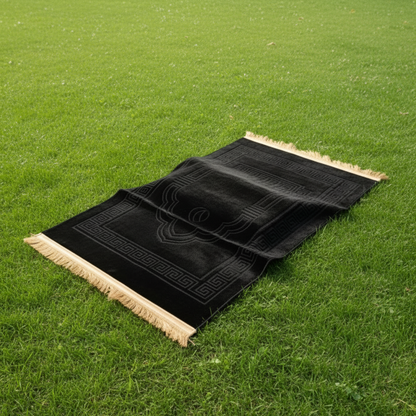 Black Prayer Mat with Knee Support