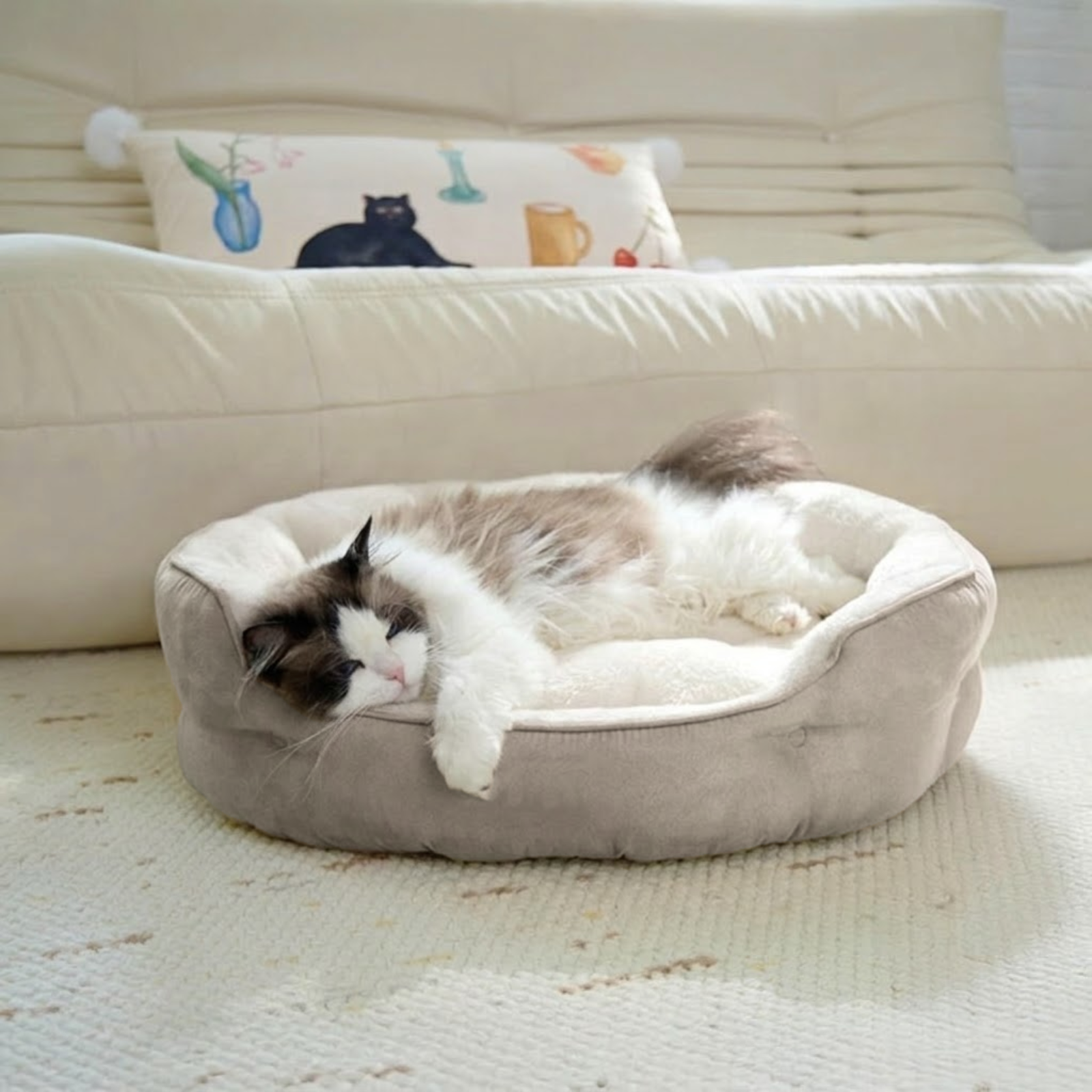 Brown Cat Bed Qatar