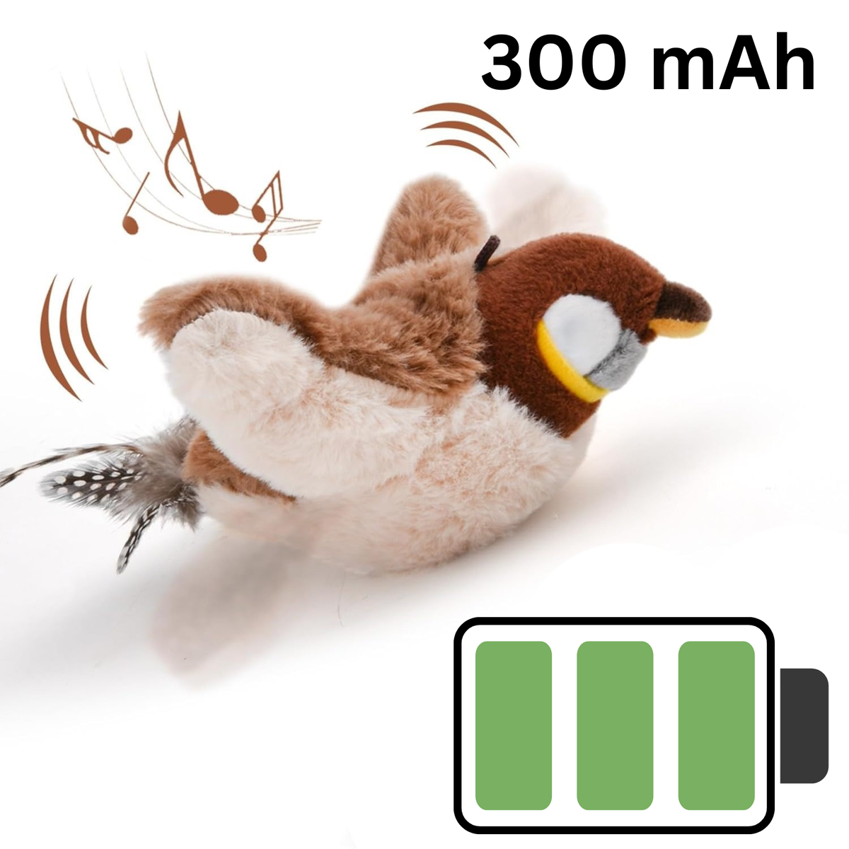 Flapping Bird Cat Toy | Interactive Bird Toy for Cats