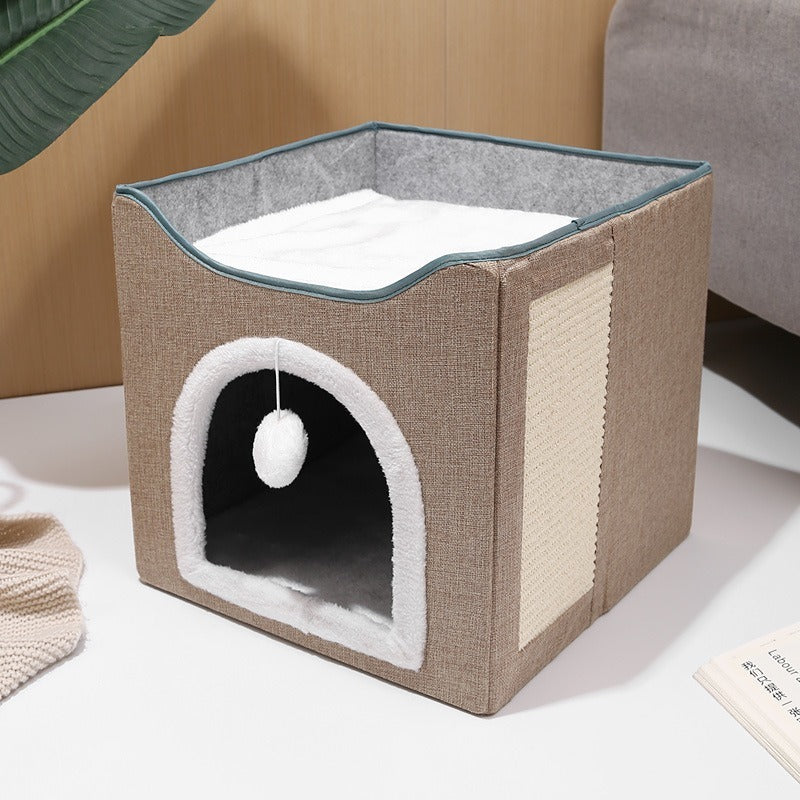Beige Cat House