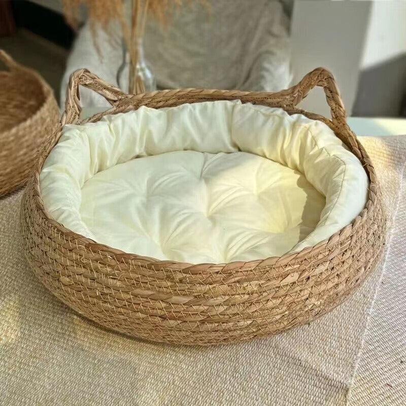 Cat Nest Bed | Woven Pet Bed