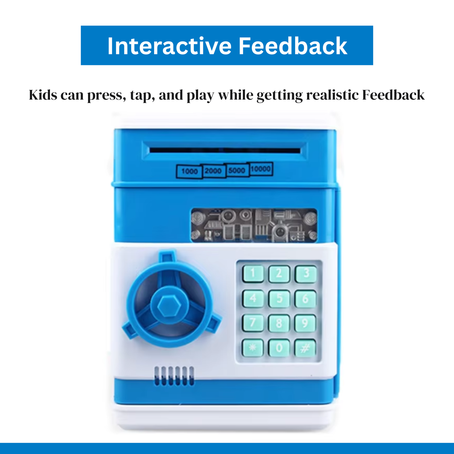 Blue Kids ATM Safe Bank