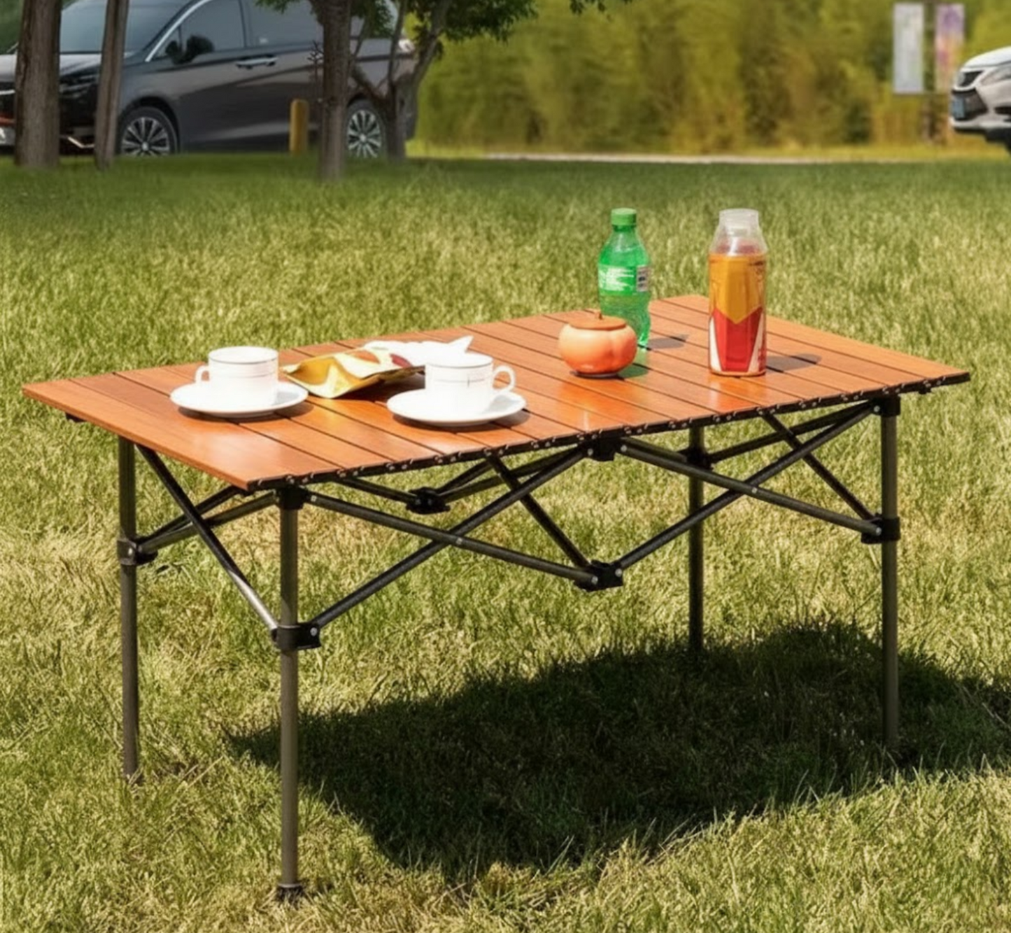 Folding Metal Table | Portable Camping Aluminum Table
