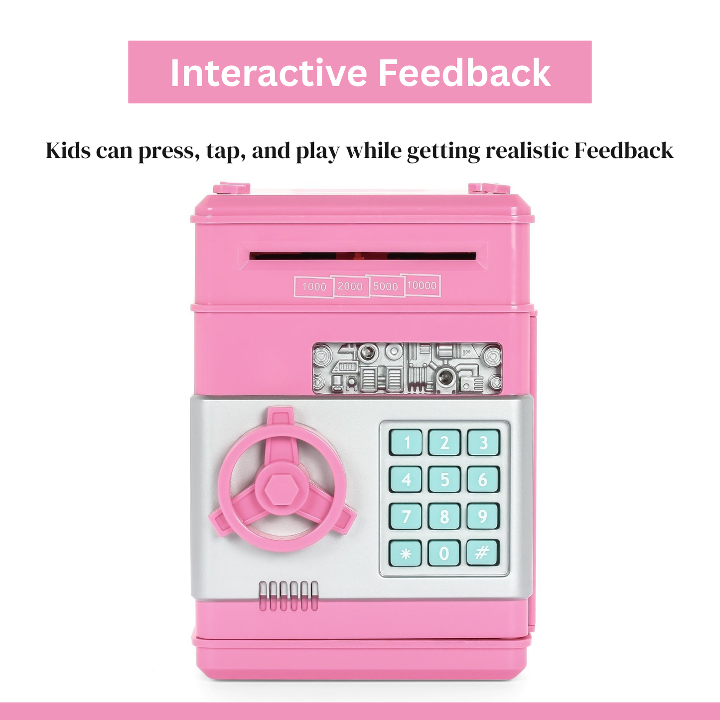 Pink Kids ATM Safe Bank