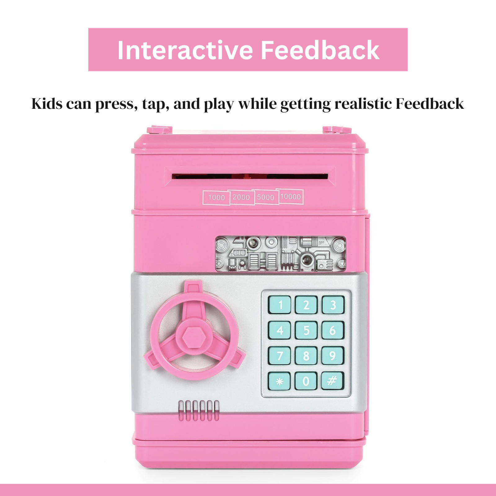 Pink Kids ATM Safe Bank