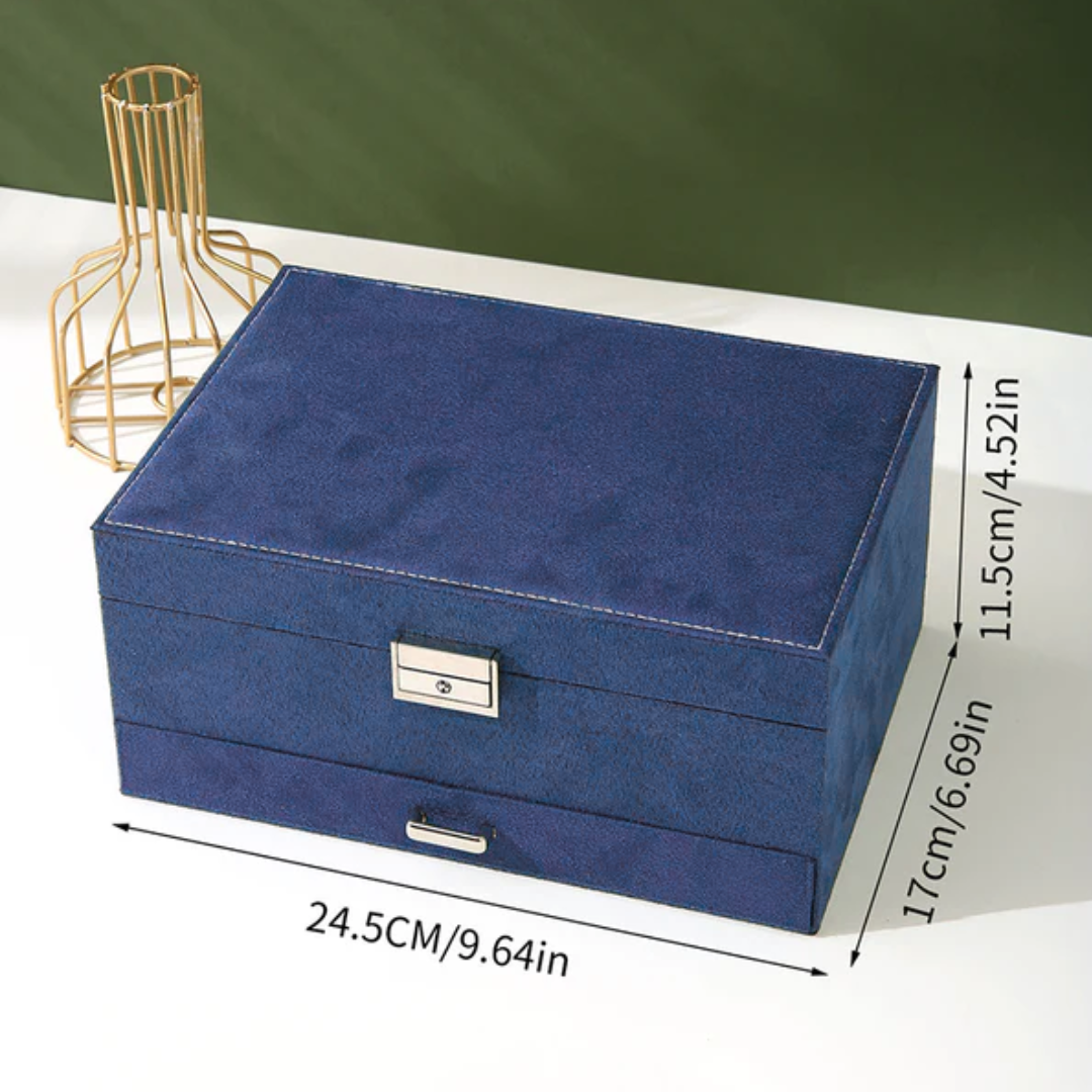 Navy Jewelry Box
