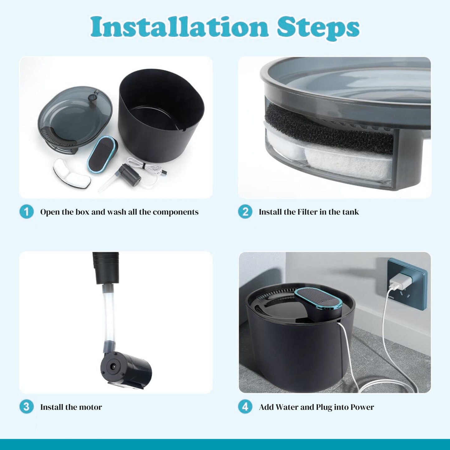 Cat Water Fountain  | 3 L Cat Hydration Fountain