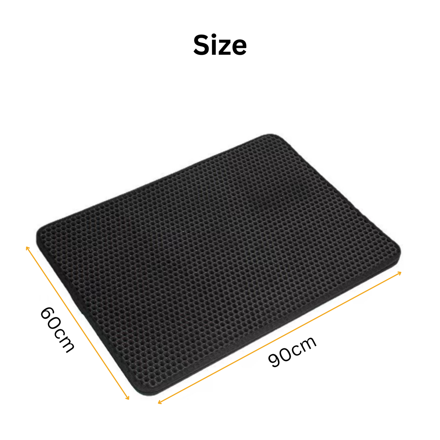 Cat Litter Mat Dual Layer | Litter Catcher – 90×60 cm