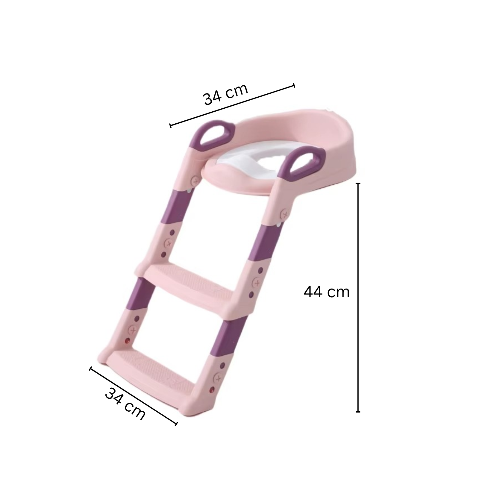 Kids Toilet Seat Ladder Pink
