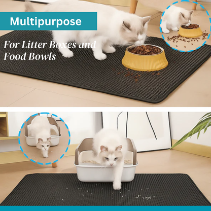Cat Litter Box Mat | Dual Layer Litter Catcher Mat – 90×60 cm