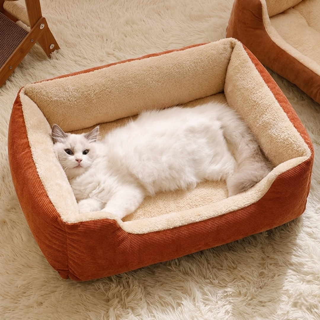 Orange Cat Bed in Qatar