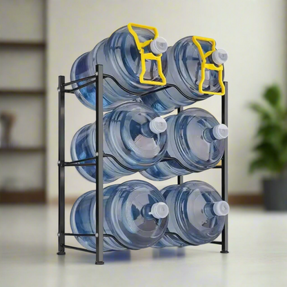 3 Layer Heavy Duty Water Bottles Rack | 6 Water Bottles  Storage