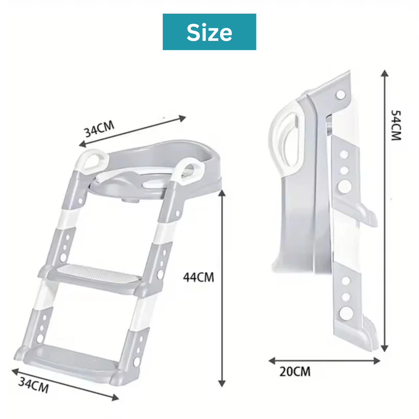 Kids Toilet Seat Grey