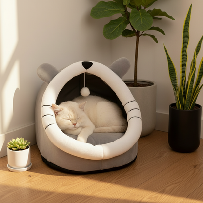 Cat Cave Bed | Plush & Soft Bed For Cat