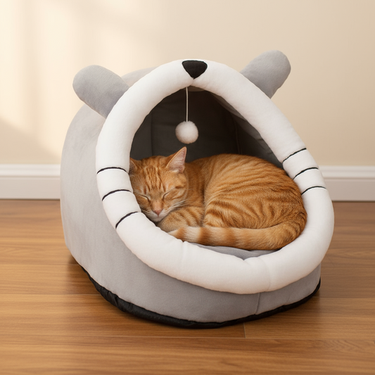 Cat Cave Bed | Plush & Soft Bed For Cat