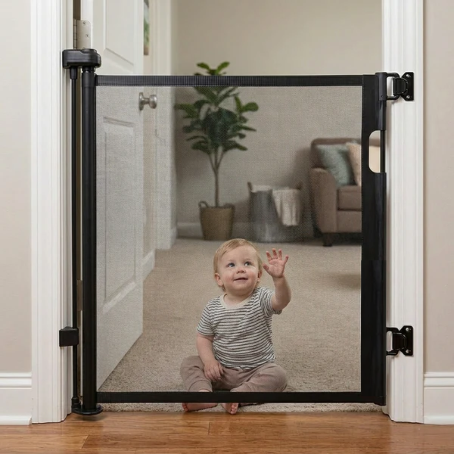 Baby Safety Gate | Retractable Baby and Pet Gate