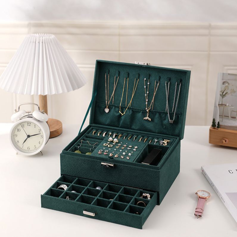 Dark Green Jewelry Box