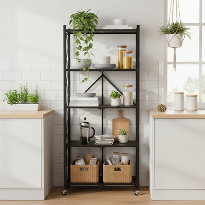 Kitchen Floor Rack | 5 Tier Kitchen Storage Rack