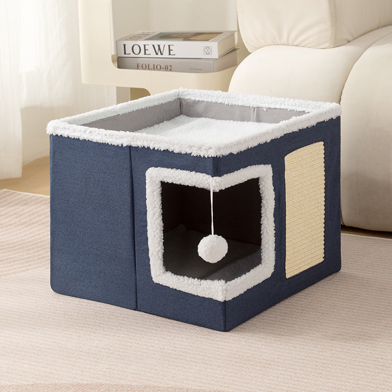 Cat Cube House | Cat Square House with Lounge Bed