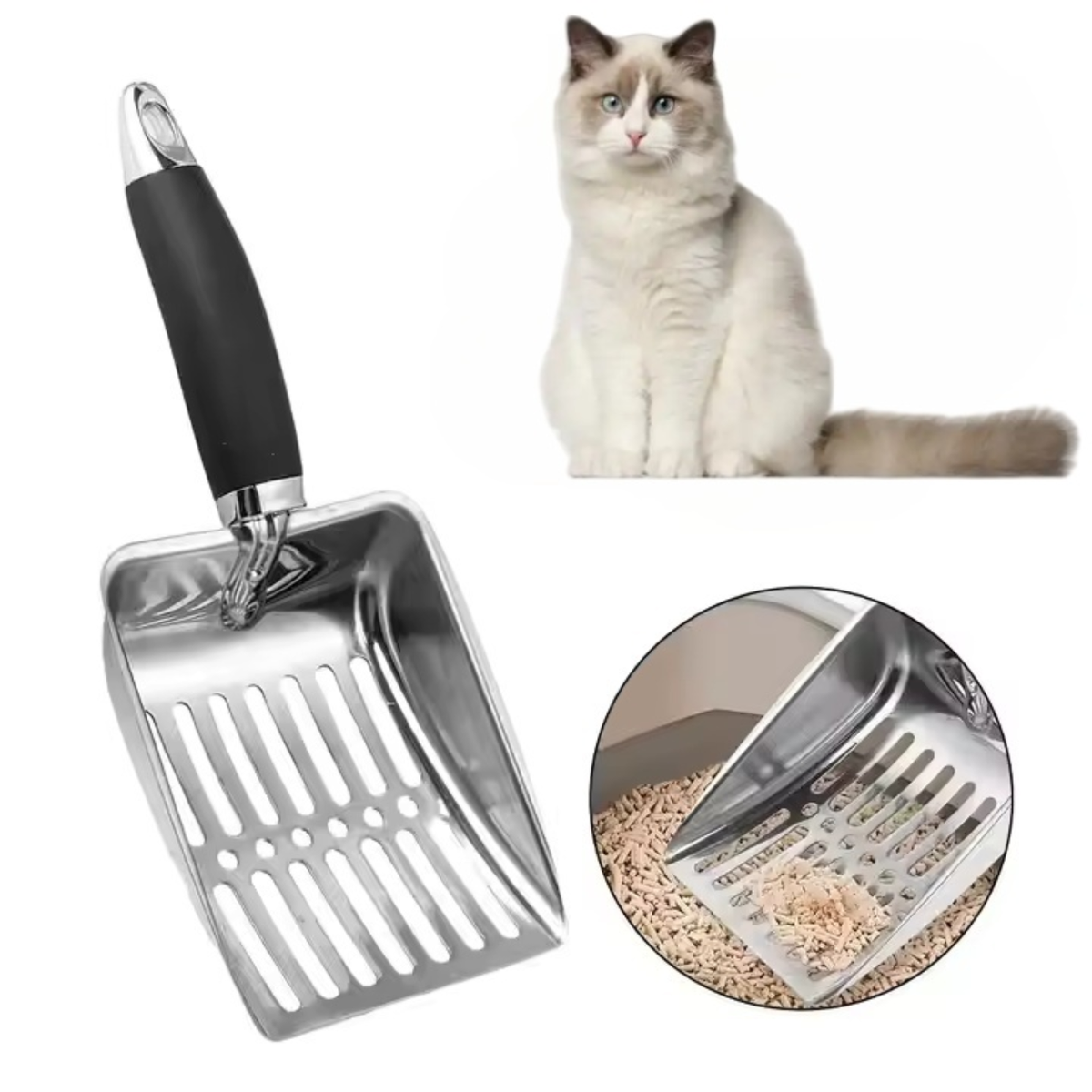 Steel Litter Scoop | Stainless Steel Litter Shovel